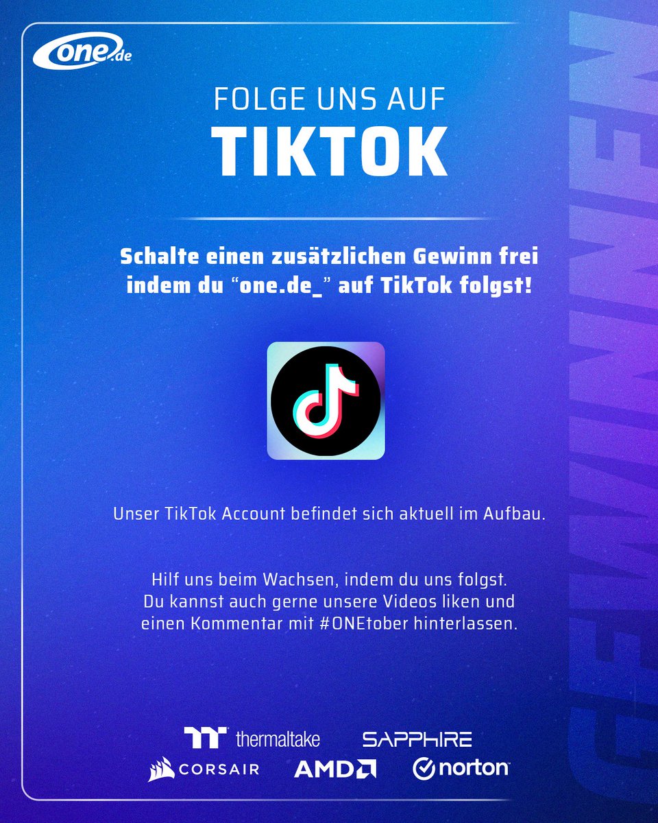 onecomputer's tweet image. ONEtober Gewinnspiel!!!💙
Wir konfigurieren jeden Oktober deinen Gewinn. 😉

Um teilnehmen zu können, musst du uns folgen, alle Gewinnspielpostings liken und kommentieren. 

Likes/shares/kommentare/neue Follower erhöhen die Hypestufe!
💙

#ONEtober #Gewinnspiel #Win