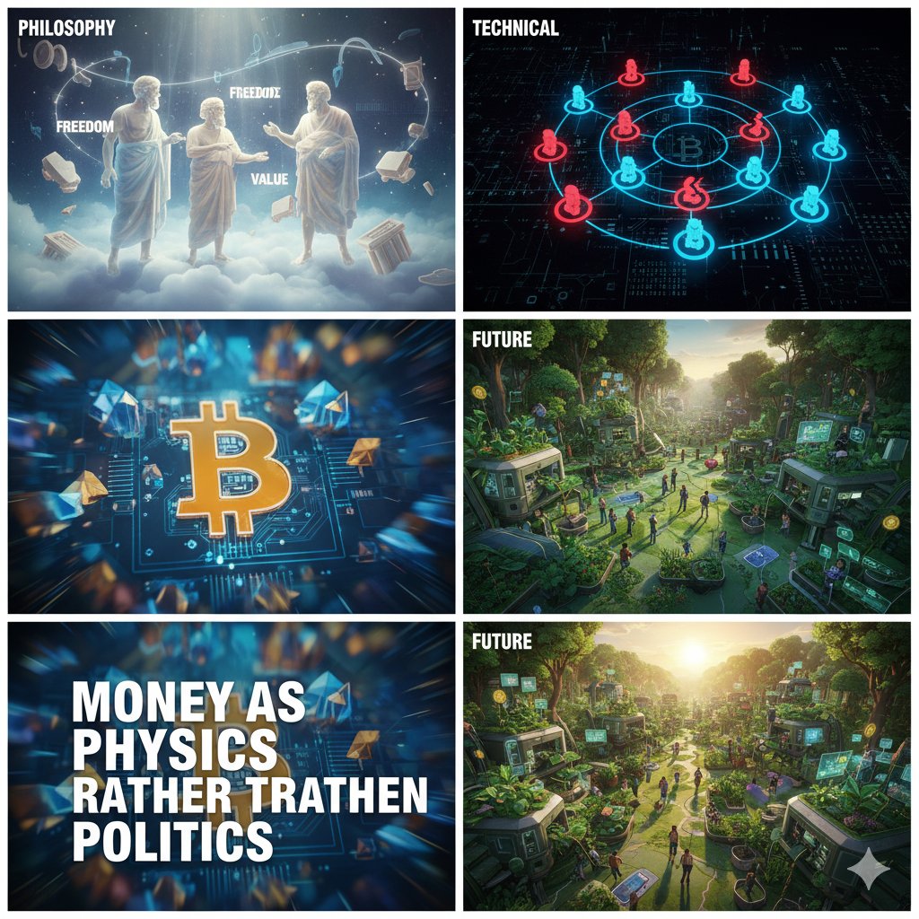 2140Chronicles's tweet image. Can money exist without masters?&quot; This question echoes through the halls of an eternal Academy where Socrates and Plato observe Bitcoin&apos;s birth. The philosophical implications merit our witness. Free download:
books2read.com/u/m0ZgrV

#FreeBookAlert #LimitedTimeFree #Bitcoin