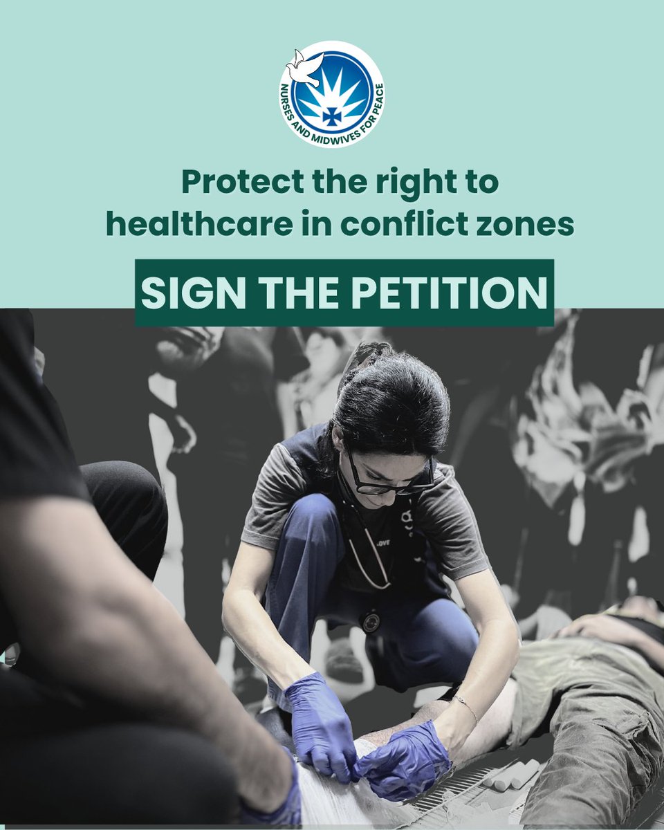 anmf_federal's tweet photo. Stand up for the sanctity of healthcare everywhere, even in global conflict zones and ensure health workers and their patients are #NeverATarget 

🖊️Sign the petition here: https://t.co/tarngoRwDt 

#ProtectHealthcare #NursesMidwivesForPeace https://t.co/DggM0jVVgm