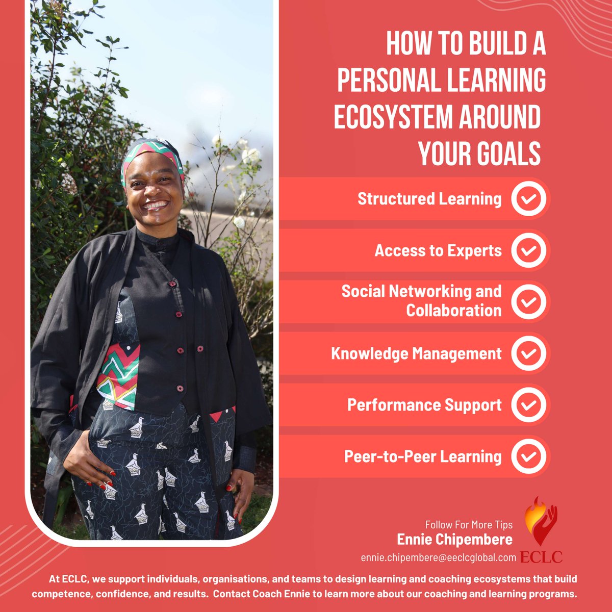 🎯 Self-Coaching Guide ~ How to Build a Personal Learning Ecosystem Around Your Goals

A personal learning ecosystem is a mix of learning methods and relationships you use intentionally to grow your knowledge, build skills, and reach your goals.

Here are 6 key elements to