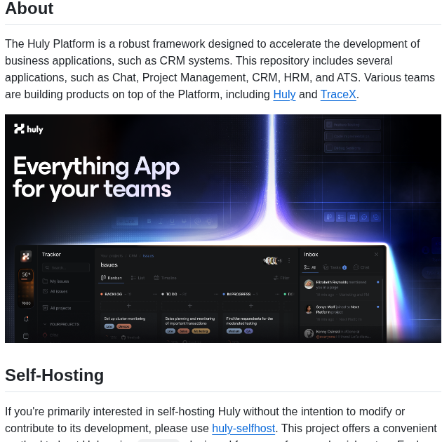tom_doerr's tweet image. Framework for CRM, project management, chat, HRM, and task tracking systems