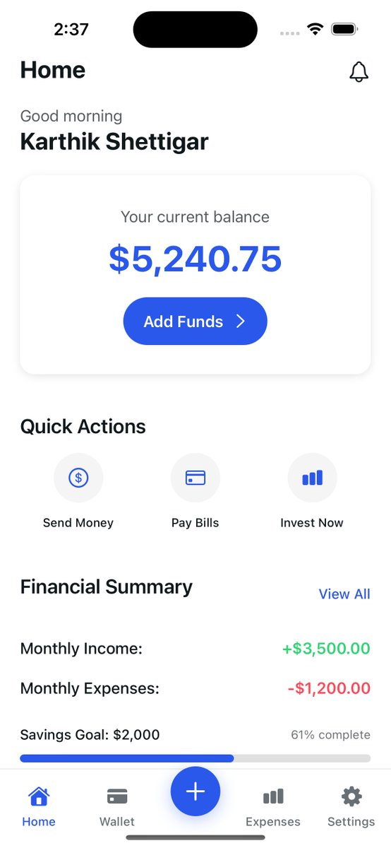 Introducing Budget Buddy 💰

A multi-platform app I’m currently building — designed to handle every aspect of your finances in one place 💸

💵 Expense Tracking
📊 Budget Management
📈 Investments &amp; Net Worth
🪙 Income Insights
Everything you need to take control of your money 🚀