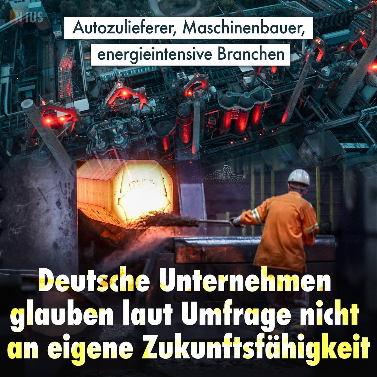 Eine Umfrage unter 169 Industrieunternehmen zeigt: Vertreter der Schlüsselindustrien in Deutschland zweifeln immer mehr an der eigenen Zukunftsfähigkeit. Unglaubliche 94 Prozent der energieintensiven Firmen fürchten, dass es in ihrer Branche eine Abwanderung geben wird.