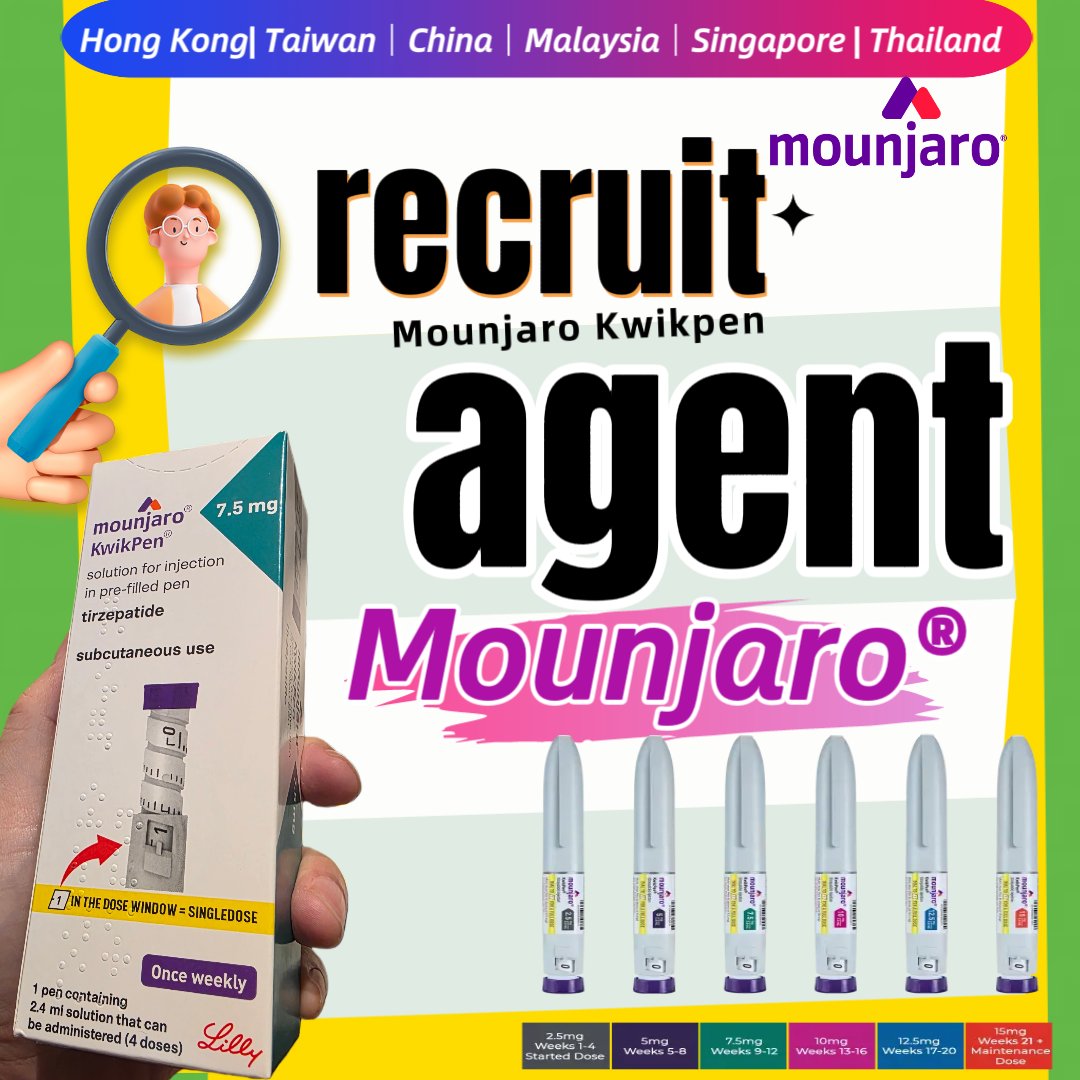 CoswayMedical's tweet photo. 🔊Looking for personal agents for Mounjaro Kwikpen in Mainland China, Hong Kong, Macau, Kuala Lumpur, Taiwan, and Singapore.
​尋找大陸、香港、澳��、吉隆坡、台灣、新加坡 Mounjaro Kwikpen 個人代理人。
wechat：mounjaro_01
whatsapp：+85247482237
email：coswaymedical@gmail.com https://t.co/E63rSGCkRR