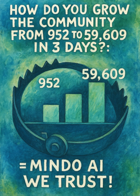 syriac_hentry's tweet image. Leveling up my DeFi game with AI agents! The future is on-chain intelligence! Hearing that @MindoAI is using their tech to rank real ROI and genuine influence. Are we ready for this tech stack?
What's the best AI-crypto project you're watching right now?
#Web3Beginner #MindoAI