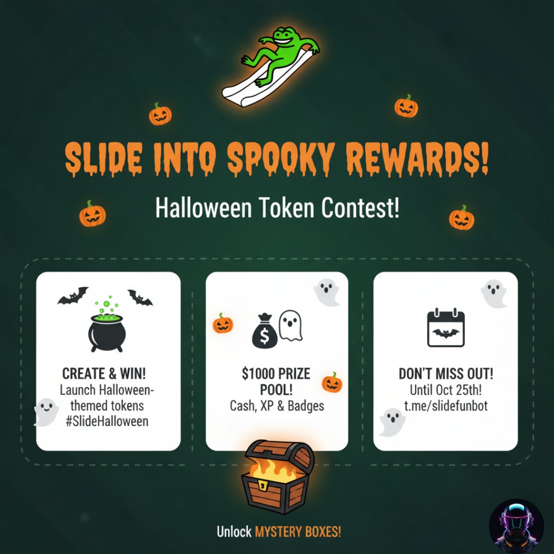Your Halloween FOMO is about to get REAL. 👻
$1,000 is on the table.
Forget carving pumpkins—we're carving up a massive prize pool! You have ONE WEEK left to turn your spooky ideas into tokens and snag a share of the cash.
💰 $500 for high volume
🔥 $200 for top engagement
🍀