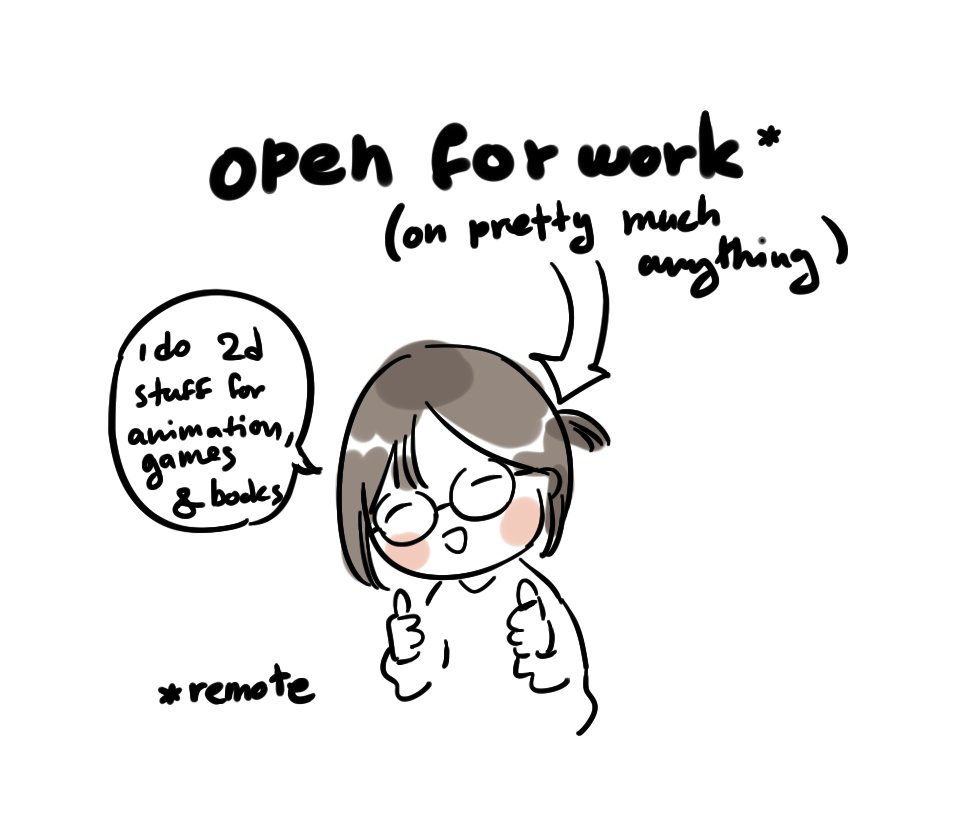 The animation project i'm working on is ending this week, so if there's anyone who knows/works on a project that's currently hiring 2d artists, feel free to contact me!🐣