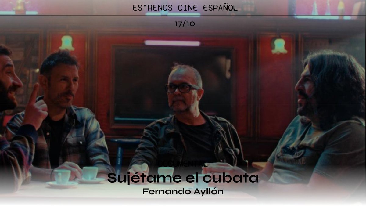 #EstrenosCineEspañol - 17/10

🥃 'Sujétame el cubata ' de Fernando Ayllón distribuye <a href="/alfapictures/">Alfa Pictures</a> 

🎬play.platfo.es/content/traile…