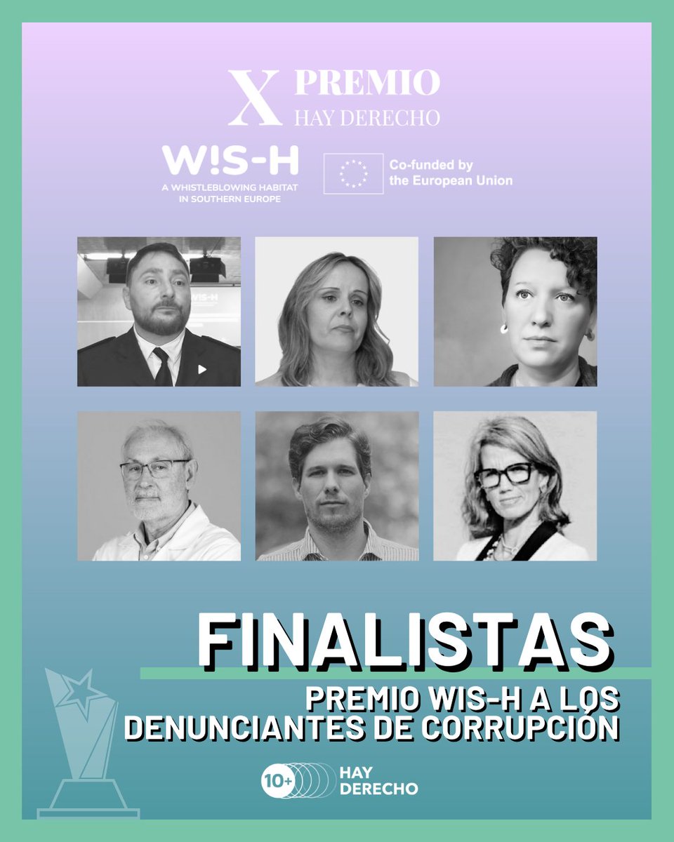🗣️ Te presentamos a los finalistas del nuevo Premio #WiSH a los denunciantes de corrupción. Damos visibilidad y voz a estas personas que no pasan por alto y sí alzan la voz ante irregularidades. Una vez más, les decimos: #GraciasDenunciantes.

Abrimos 🧵