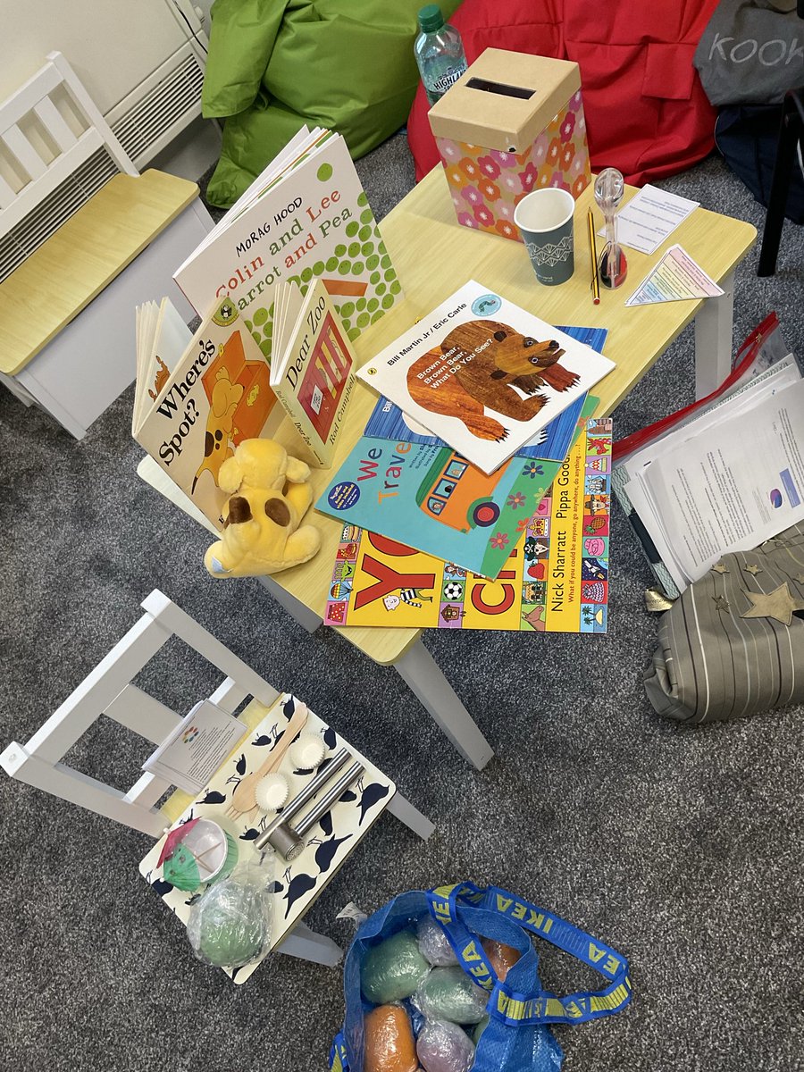 MarshfieldPS's tweet photo. EYFS Parent Speech and Language workshop @MarshfieldPS this morning. The SCIL team shared vital strategies, tips and play-dough with the group! 

Key Takeaways:
> Small steps = big strides
> Less questions asked = less anxiety 
> Book time = happy time
#marshfield https://t.co/5bF2qIpLsb