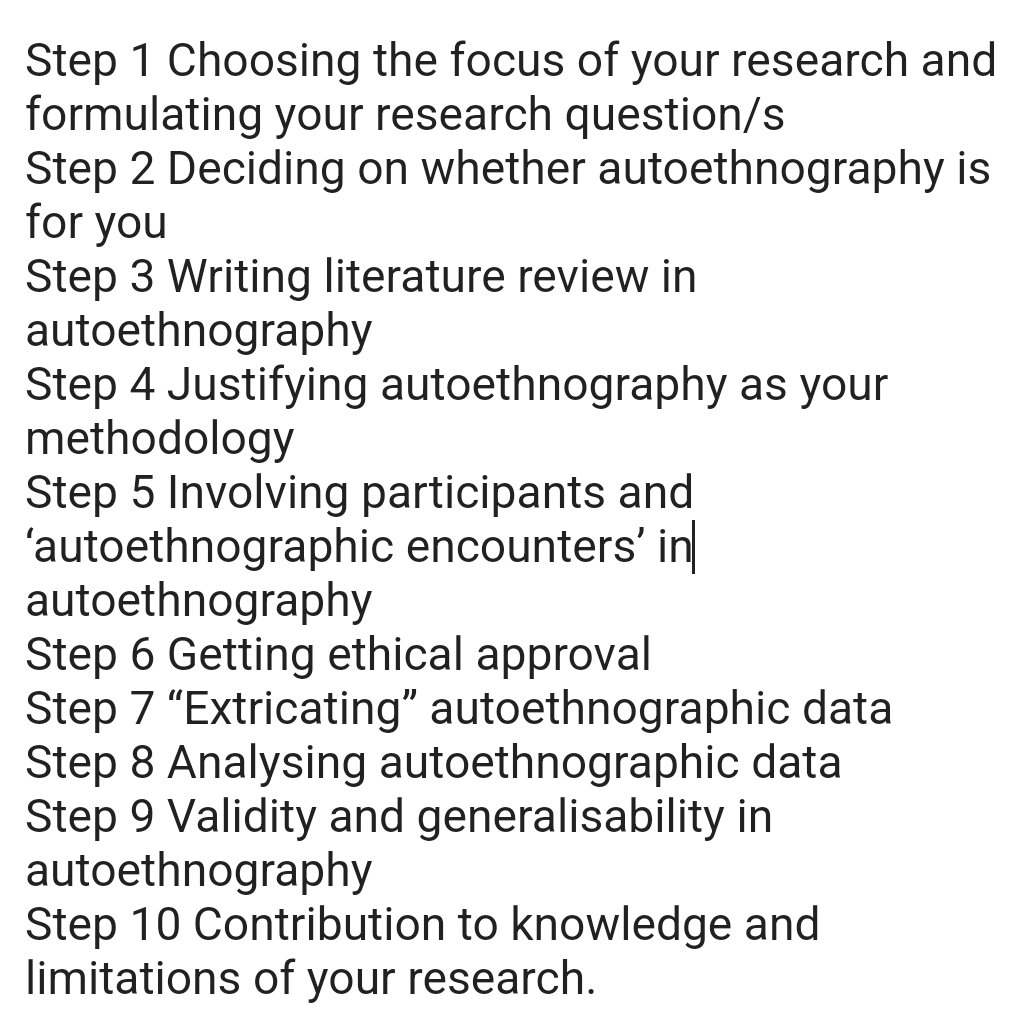 As you requested 😍Autoethnography for beginners: a step-by-step guide amzn.eu/d/cscrHev
