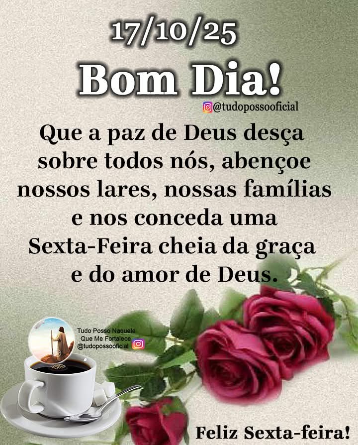 Bom dia galerinha, sextooooou,abençoado dia para nós,bora para luta 🇧🇷😎🙏!