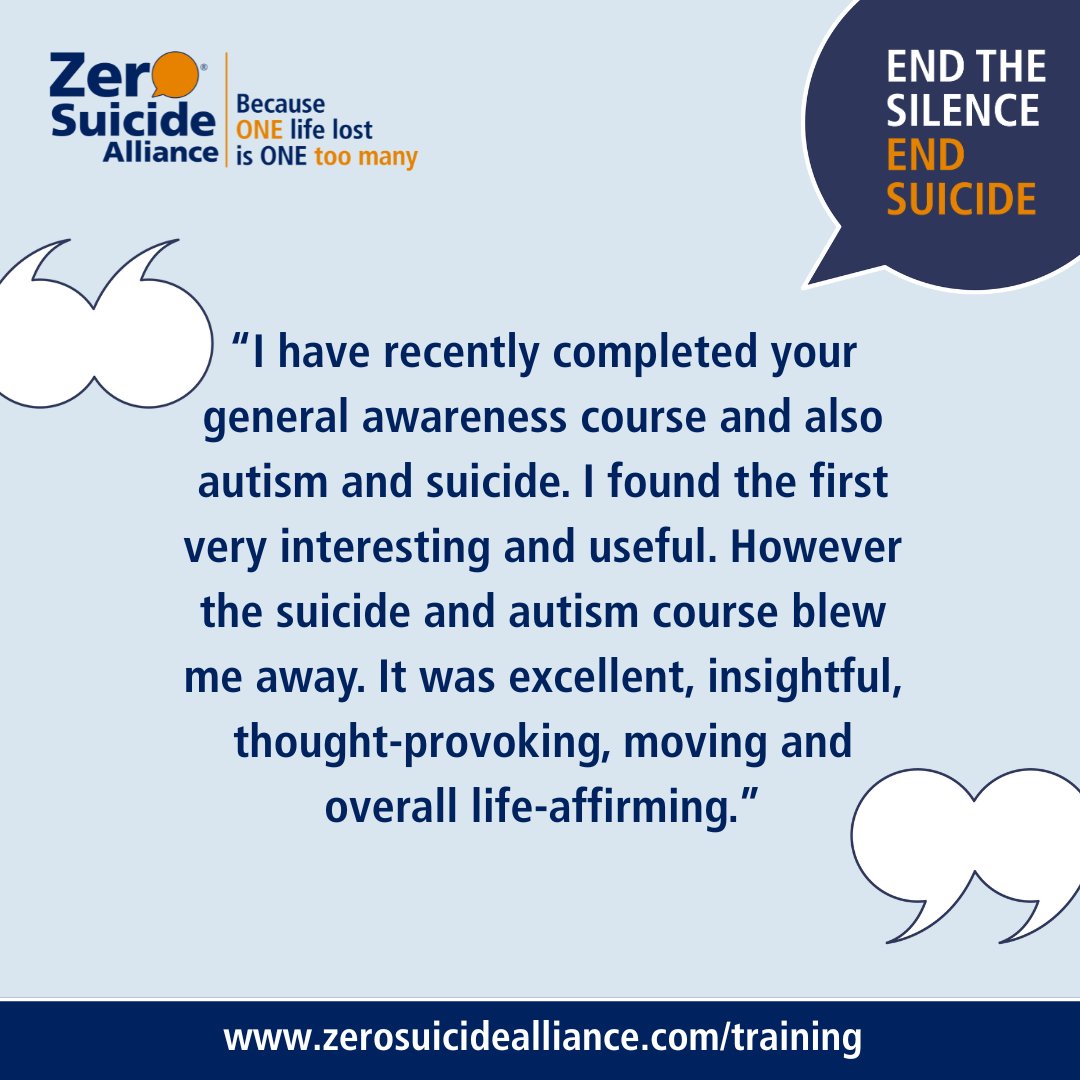 Zer0Suicide's tweet image. #FeedbackFriday

We love hearing what you think of our training. If you&apos;ve taken one of our training courses, let us know how you found it 👇

zerosuicidealliance.com/training-feedb…

#FreeTraining #ZSATraining #TrainingFeedback #Friday