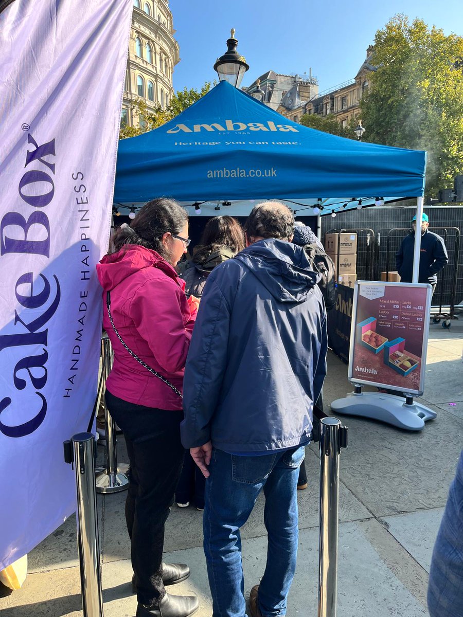 AmbalaFoodsUK's tweet image. Order your Diwali sweets for delivery through 1pm today or #clickandcollect our delicious Diwali mithai all weekend.

Our Diwali celebrations started last Sunday at the #DiwaliOnTrafalgarSquare festival. Thank you to everyone who visited our stand!

tinyurl.com/ambala1710