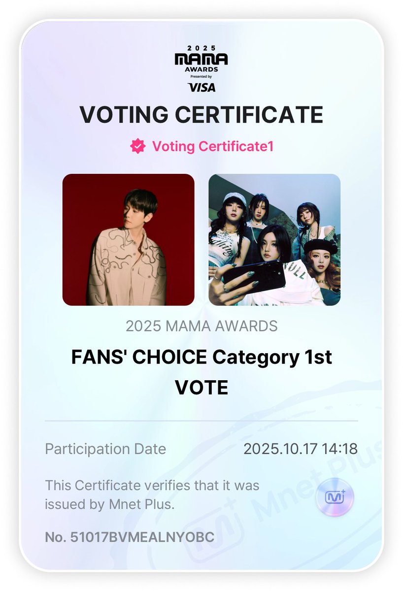 ITZY_WT's tweet image. 🚨 MIDZYS ‼️
We are having a collaboration with @BBHGlobalUnion For MAMA 2025.
📌 Top 20 Will be nominated in round 2 (Voting ends Oct 16-26)
Vote through MNET+
🔗 share.mnetplus.world/2025-mama?miss…