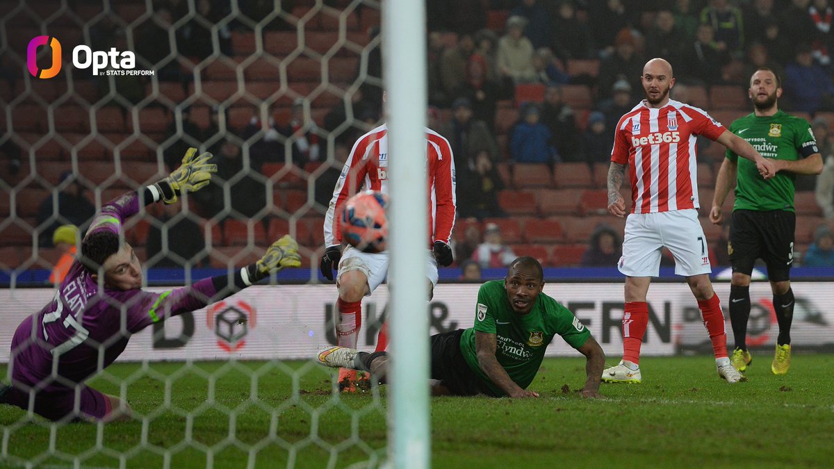 92 - Stoke City’s 92% win ratio against Wrexham in the Football League (11 wins in 12 meetings) is the second-best of any side in Football League history against an opponent they’ve faced 10+ times – only Manchester United vs Wigan Athletic (94%, 15 wins in 16 games) hold a