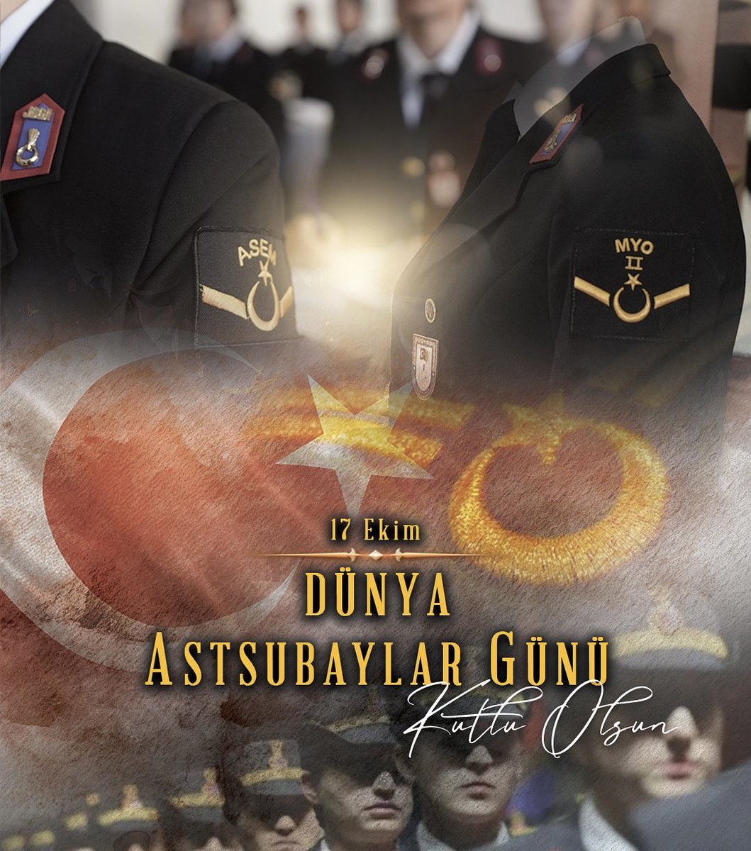 Vatanı, milleti ve bayrağı için gerektiğinde canını seve seve feda etmekten çekinmeyen tüm kahraman Astsubaylarımızın 17 Ekim Dünya Astsubaylar Günü kutlu olsun.
#Jandarma
#17EkimDünyaAstsubaylarGünü