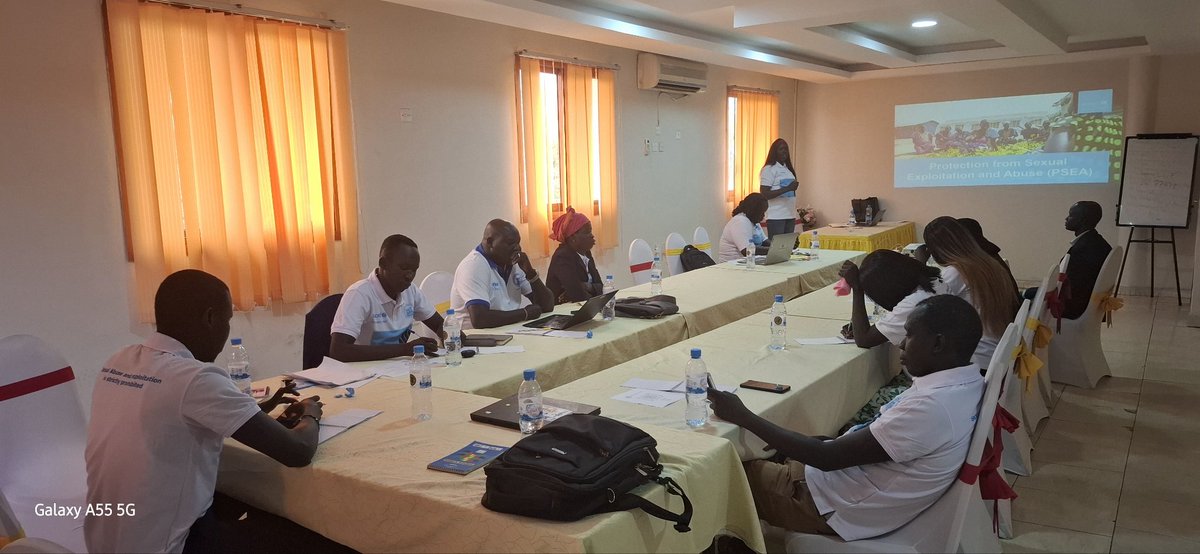 Happening now: 

WECSS is conducting a PSEA refresher training at Aron International Hotel for 15 Juba-based staff &amp; volunteers.

The training focuses on preventing sexual exploitation, abuse &amp; harassment, with emphasis on confidential reporting. #PSEA #SouthSudan