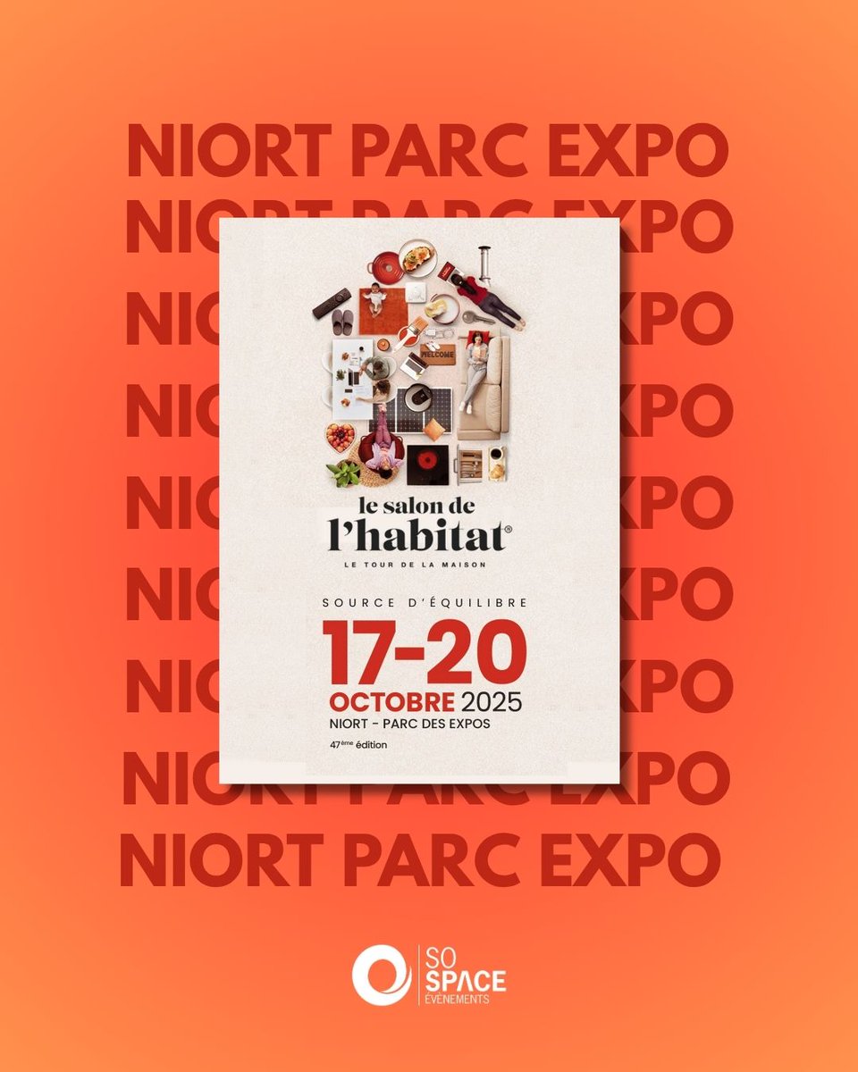 Le Salon de l'Habitat de Niort 
#NiortParcExpo
🗓️ Du 17 au 20 octobre
⏰ De 10h à 19h

🪙 Tarifs : 3 € - Gratuit pour les moins de 14 ans
🅿️ Parking gratuit

 Plus d'informations sur ➡️ salon-habitat-niort.fr