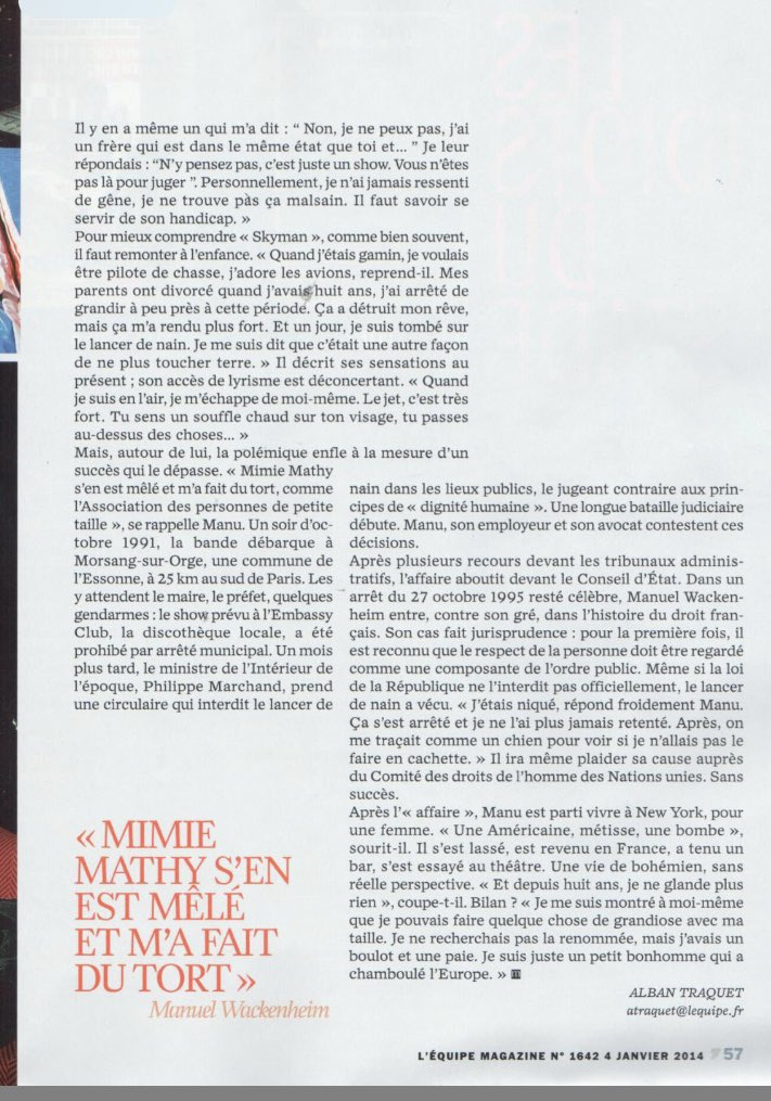 Demain, on célèbre l’anniversaire de la décision du <a href="/Conseil_Etat/">Conseil d'État</a> Commune de Morsang-sur-Orge : l’occasion de relire ce beau portrait du requérant paru il y a quelques années dans l’<a href="/lequipe/">L'Équipe</a> !… 🚀 
<a href="/VilledeMorsang/">Morsang sur Orge</a> <a href="/DHoutcieff/">Dimitri Houtcieff</a>