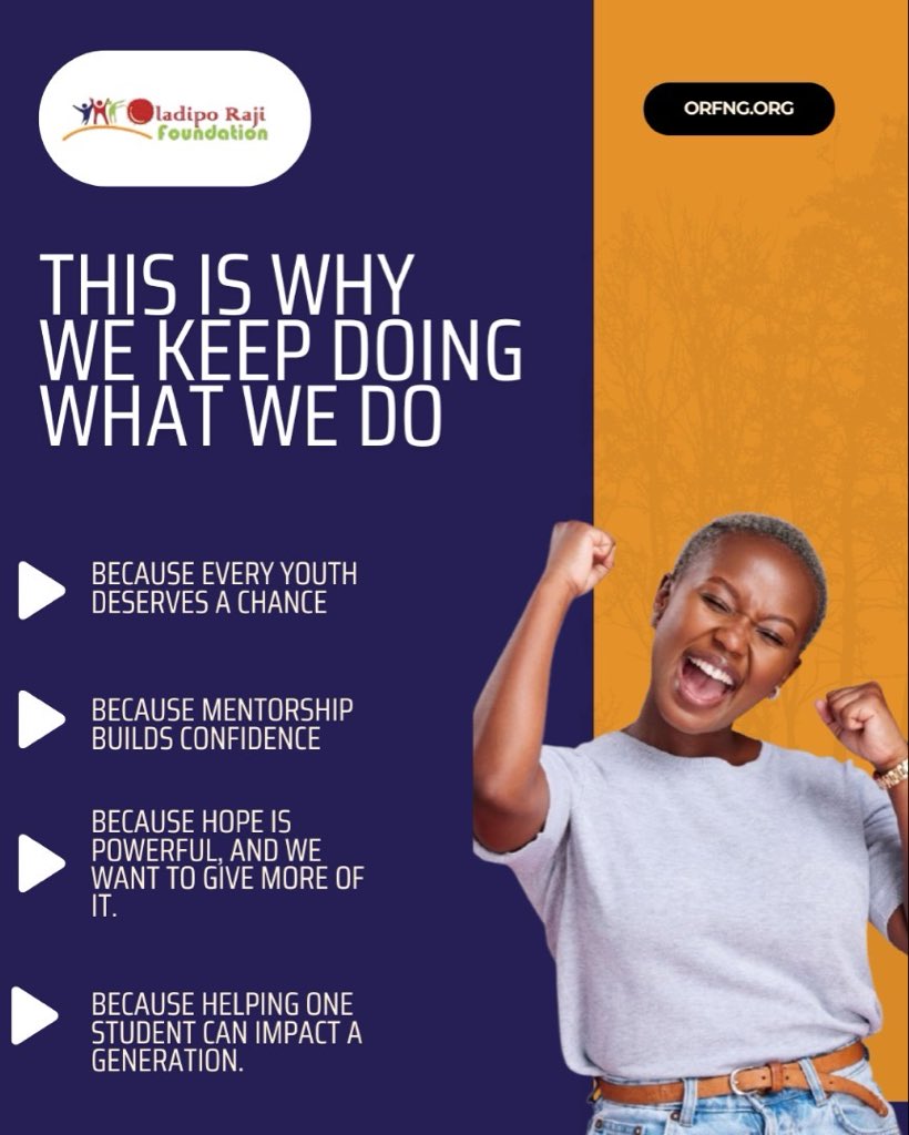 orfng_'s tweet image. We do it because every child deserves a chance.
Because potential shouldn’t fade just because of money.
Because one opportunity can change everything. 💙

#ORFNG #WhyWeDoWhatWeDo #EducationForAll