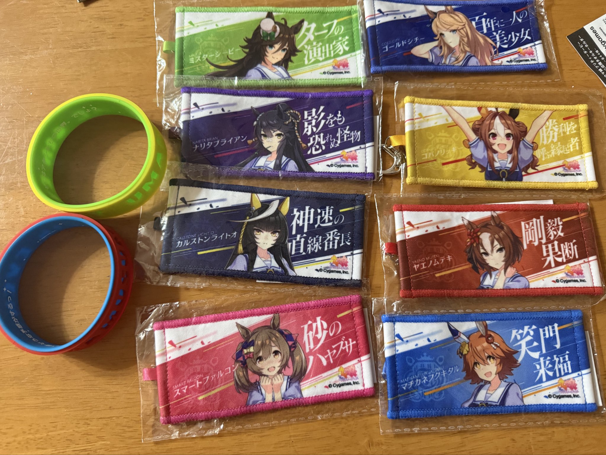 ウマ娘 6th ステイゴールド　アニメイトカフェ　ミニ応援タオル　シリコンバンド ウマ娘 6th ステイゴールド アニメイトカフェ ミニ応援タオル シリコン