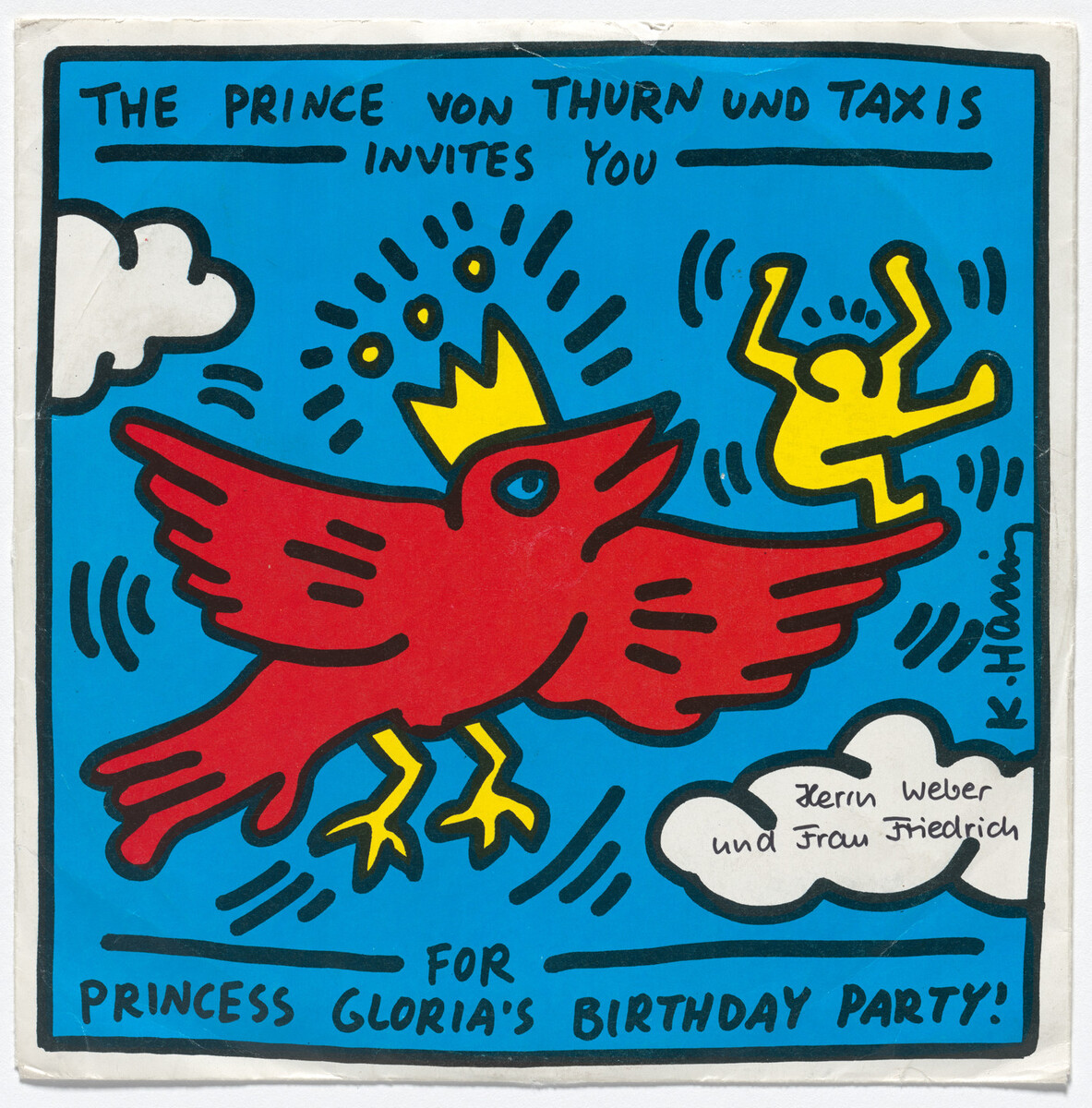 KeithHaringArt's tweet photo. Come to My Party (The Prince Von Thurn und Taxis Invites You For Princess Gloria's Birthday Party!) https://t.co/9lZrx5XgNm