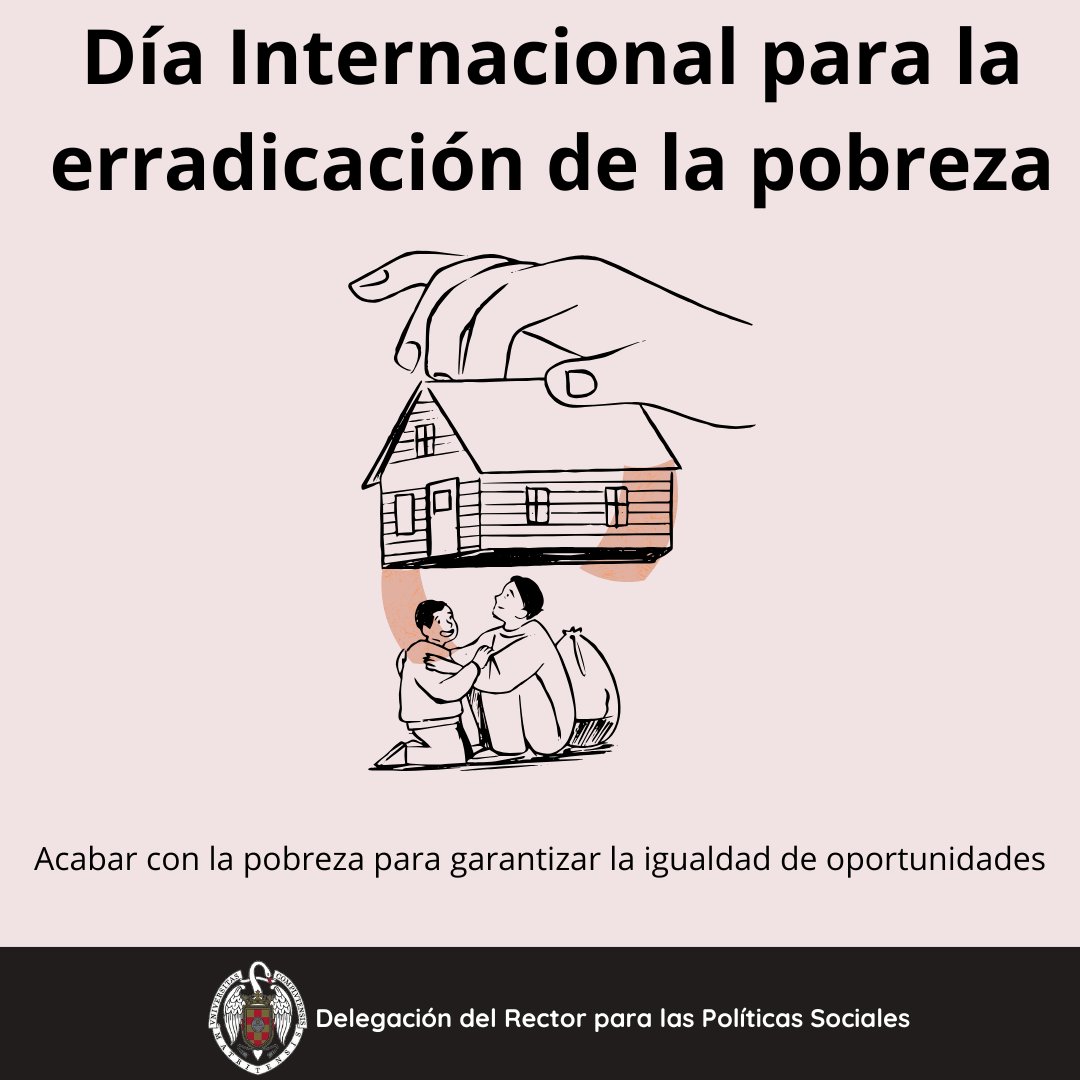 Hoy 17 de octubre se conmemora el día internacional de la erradicación de la pobreza con el fin de recordar la importancia de poner esfuerzos para eliminarla y  mejorar la estabilidad y el bienestar de las personas.