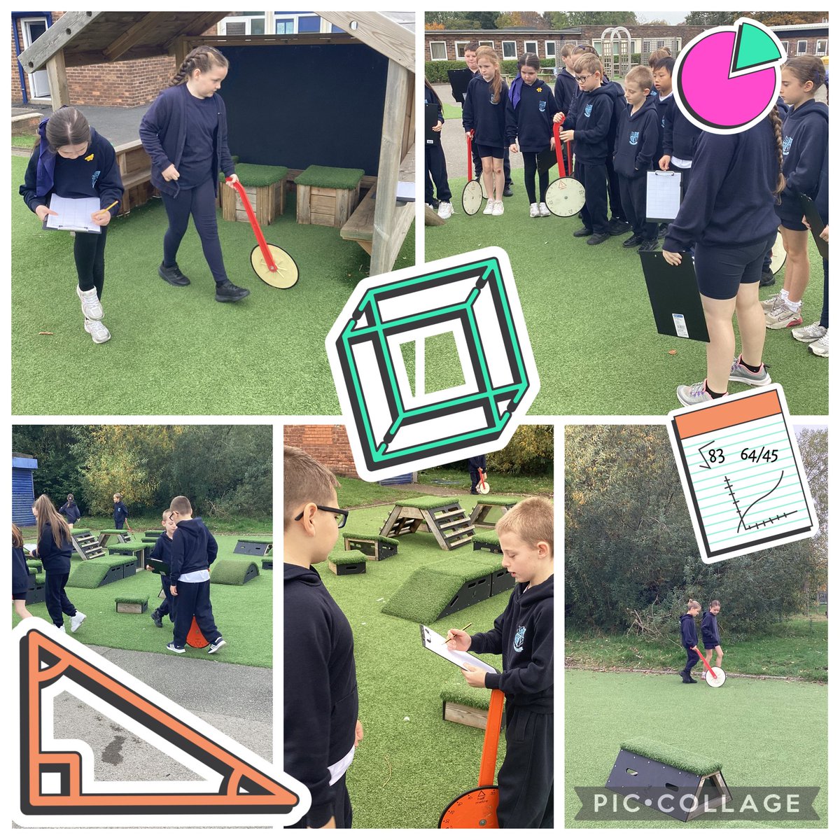 MissWilsonBVP's tweet photo. 4J @BelleValeSchool took their learning outside today! ☀️ We traded our textbooks for trundle wheels and got hands-on measuring the areaof the playground! A fantastic way to bring maths to life! 📏 #MathsOutside #PrimaryMaths #Area #4JLearning https://t.co/w0CH7KSw17