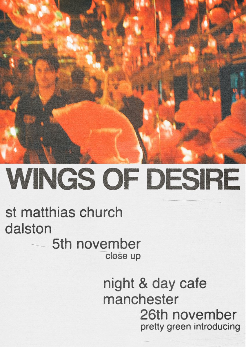 wingsofdesir3's tweet image. an animate world is one that breathes, that unites everything in it with the rhythmic pulse of a world.

upcoming shows in london and manchester

dice.fm/artist/wings-o…