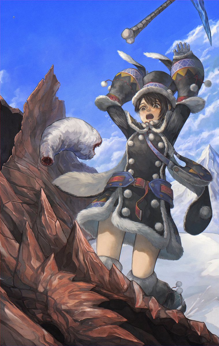 MaloMaloBear's tweet photo. フルフルベビーが噛み付いた！！

#モンスターハンター #MonsterHunter https://t.co/4uwGIfUc1o