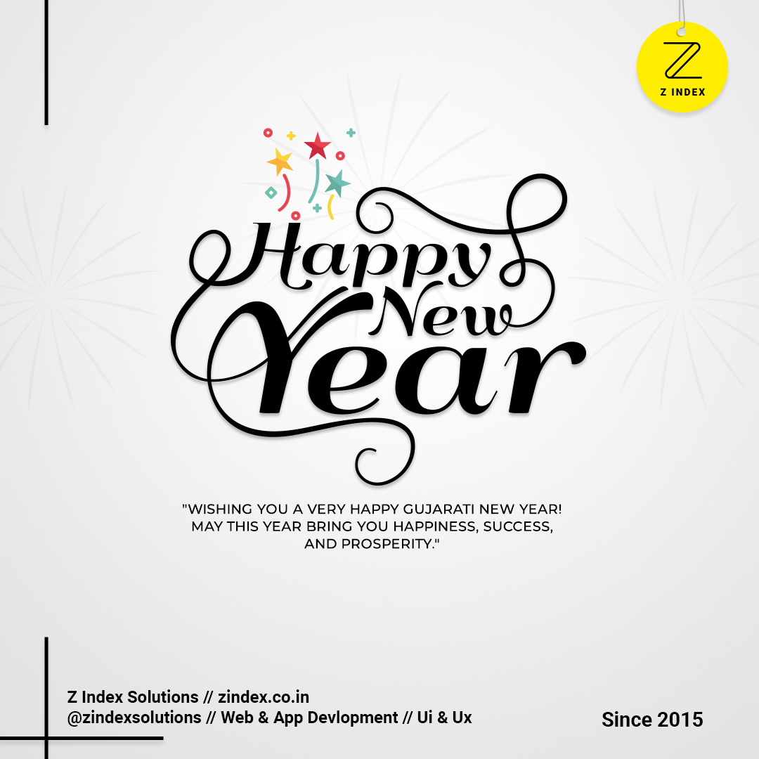 ZindexSolutions's tweet image. A fresh start, new hopes, and brighter days ahead! 🌞✨
Wishing everyone a joyful and prosperous Gujarati New Year! 💫
#HappyNewYear #BestuVaras #ZIndexSolutions #FestiveSpirit #zindex #zindexsolutions