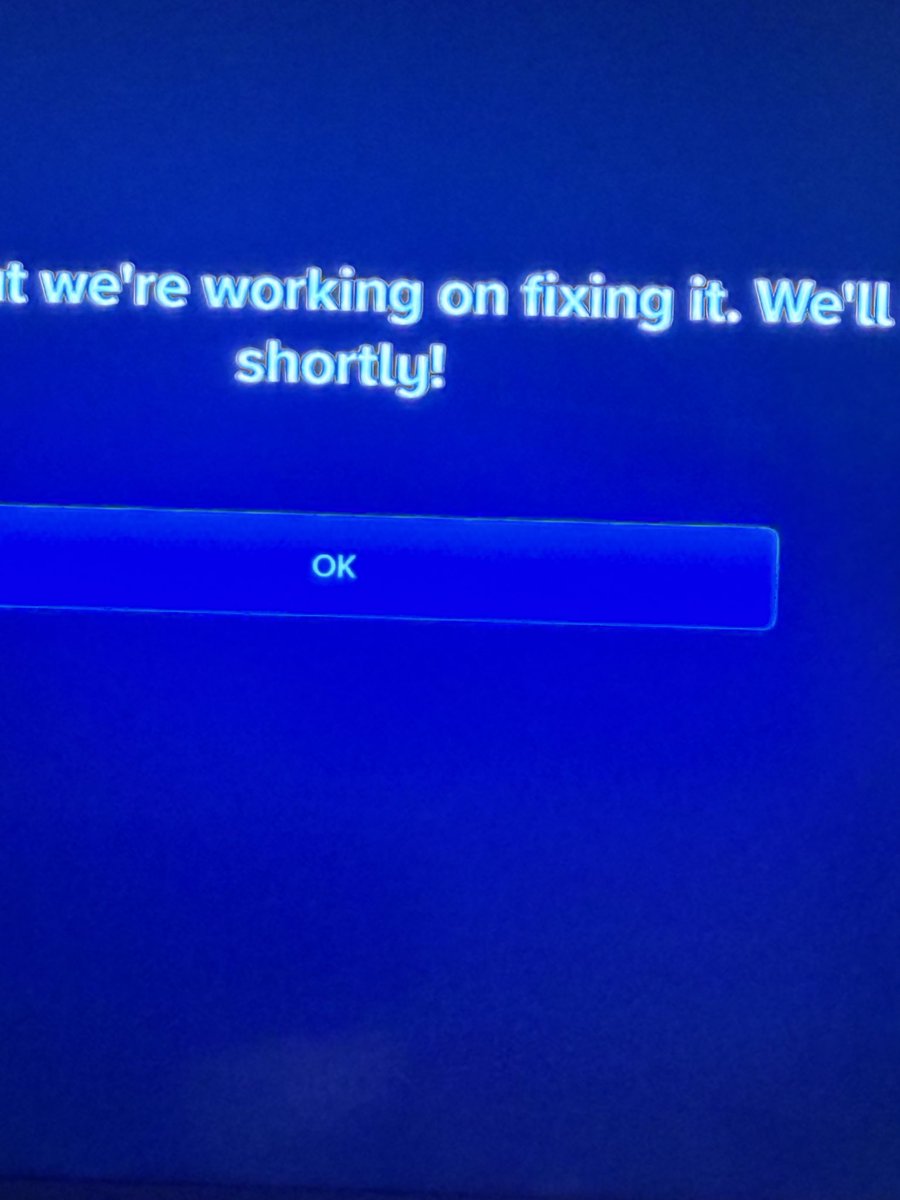 sprowsey's tweet photo. @ParamountPlusAU @paramountplus It’s working on my phone. Other programs on the app will load but I get this error message continuously on my tv https://t.co/kb2dVmGJWc