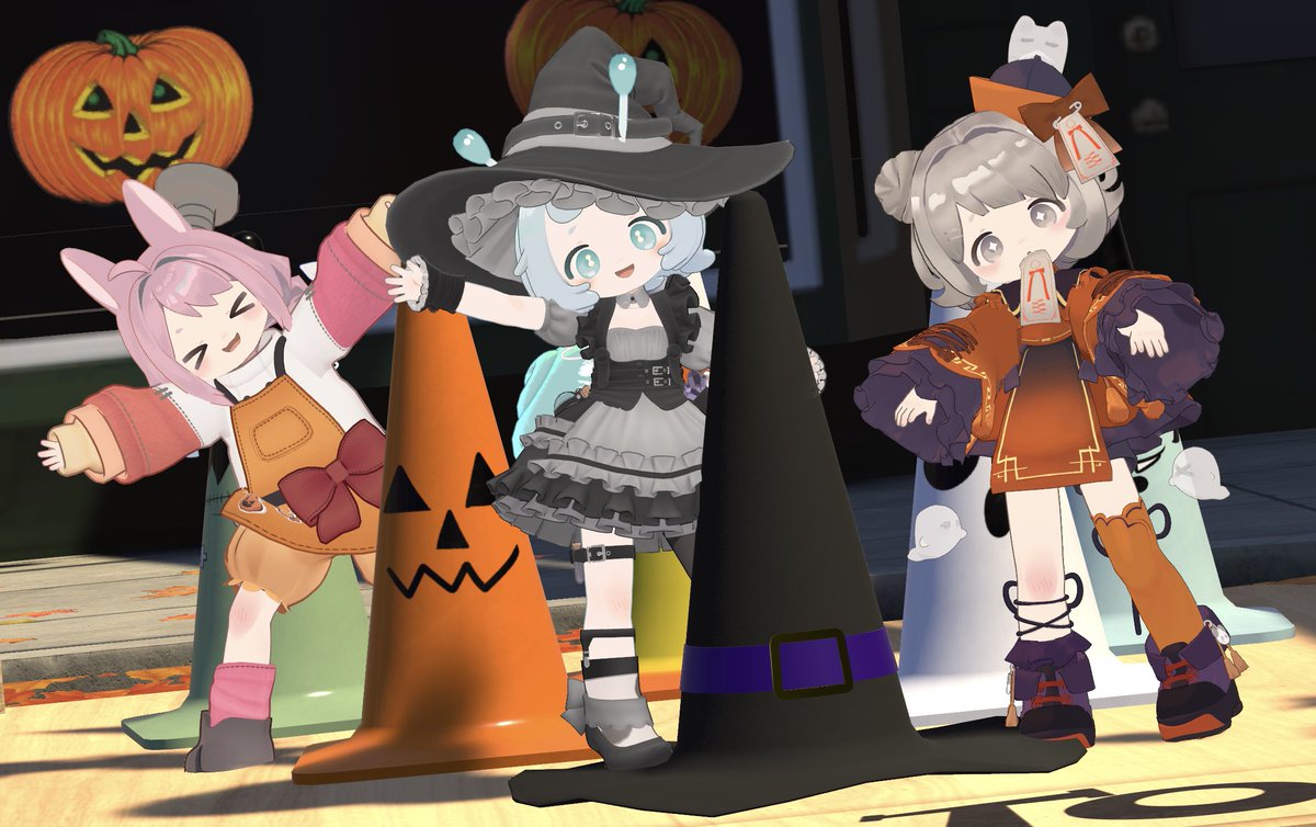 ハロウィン仮装👻🎃

#ななうさぎ #NookNook #てでぃぐま
#イルネル #VRChat
