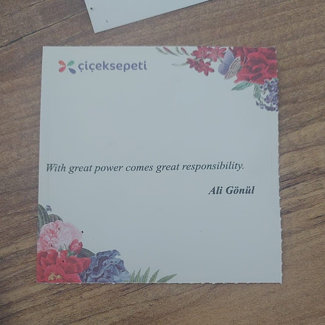 Sevgilim yeni işe başladı, hayırlı olsun fav