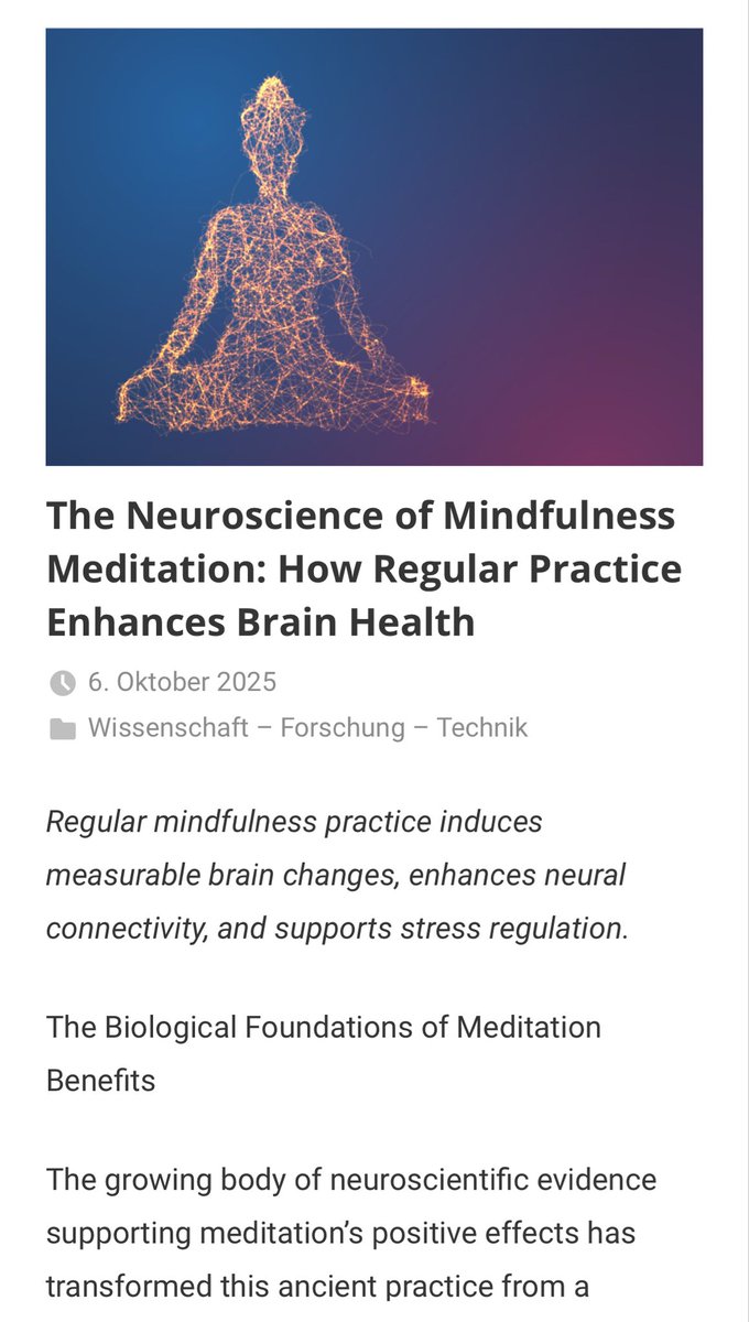 3dancingfeet's tweet image. For all the #cogsci *honorary* profs who discredit #mindfulness

If my own article wasn’t enough regarding the science behind it, here’s a nice NEW research-informed summary too 👇

And the brain IS healthier &amp;amp; better focused if you do it too, mate 😜

pressnetwork.de/the-neuroscien…