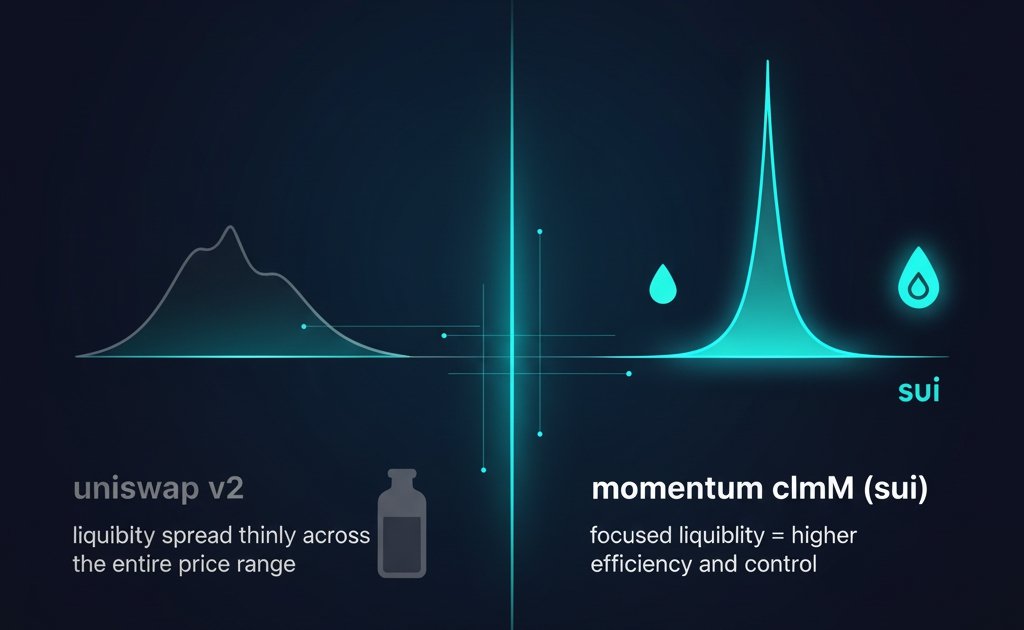Liquidity isn't about how much you add, it's about where you add it 🎯

That's where <a href="/MMTFinance/">MomentumⓂ️Ⓜ️T</a> changes the game.
With Concentrated Liquidity (CLMM) on Sui, you can provide liquidity within exact price ranges, maximizing capital efficiency, boosting rewards and keeping full