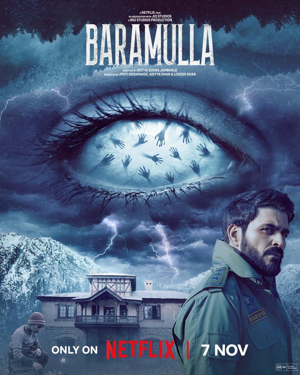 Welcome to the town, where truth is a myth, and myths have truth. Enter the world of ‘Baramulla’ on 7th November. Only on <a href="/NetflixIndia/">Netflix India</a> 

#BaramullaOnNetflix #ManavKaul <a href="/bhashasumbli/">भाषा सुंबली</a> <a href="/AdityaSJambhale/">Aditya Suhas Jambhale</a> #JyotiDeshpande <a href="/AdityaDharFilms/">Aditya Dhar</a>  <a href="/LokeshDharB62/">lokesh dhar</a> #JioStudios <a href="/monalthaakar/">Monal Thaakar 🇮🇳</a>