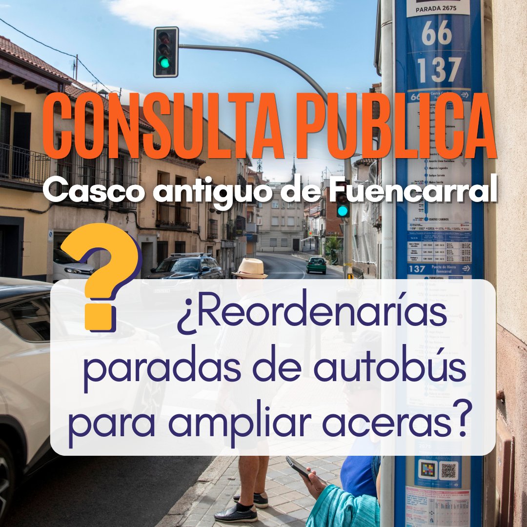 ❔¿Estás de acuerdo con desplazar algunas paradas de autobús para ampliar las aceras en la c/Nuestra Señora de Valverde?

🗳️ El distrito de <a href="/JMDFuencarral/">Distrito de Fuencarral-El Pardo</a> ha abierto a #ConsultaPública la reordenación del casco histórico.

Si eres residente, ¡entra en decide.madrid.es/consultas/186 y