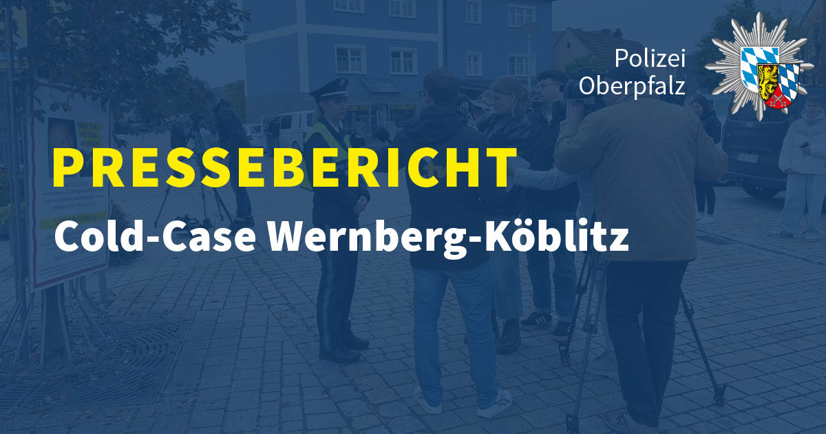 Mit dem heutigen Start der Plakataktion führt die KPI Amberg derzeit gleichzeitig ergänzende Anwohnerbefragungen im Bereich Wernberg-Köblitz und Umkreis durch. Ziel ist es, mögliche neue Hinweise im Mordfall Dieter Loew zu gewinnen.

polizei.bayern.de/aktuelles/pres…