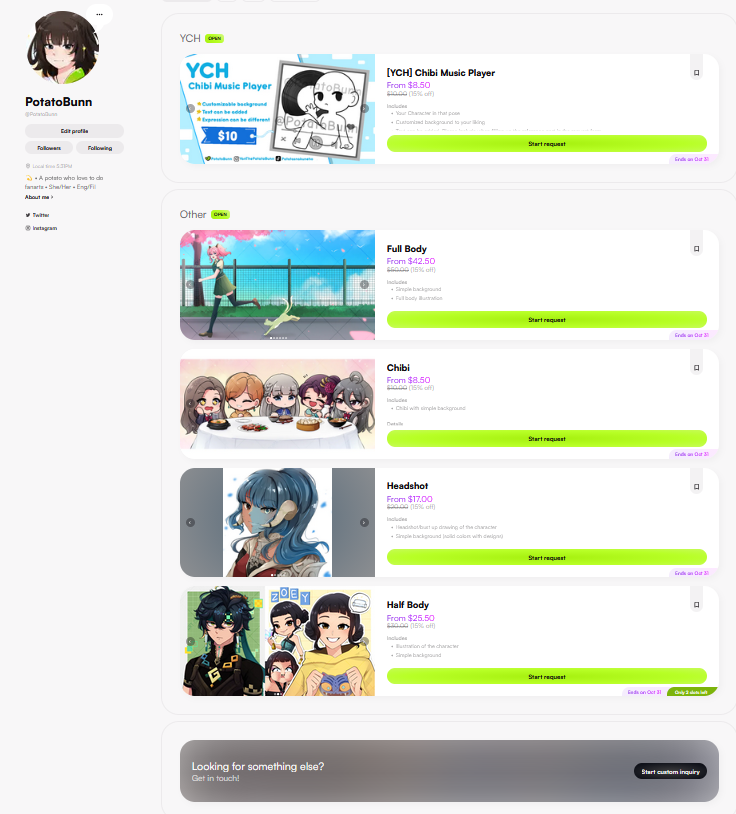 [ shares are appreciated🥺]

BIRTHDAY SALE! 🎂‼️

Since tomorrow is my birthday. I will be having a 15% discount on all of my vgen services!

Discount available till October 31

#VGenOpen #VGenComms #commisionsopen