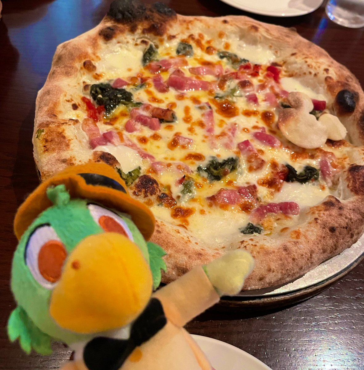お昼は🍕を食べました✨