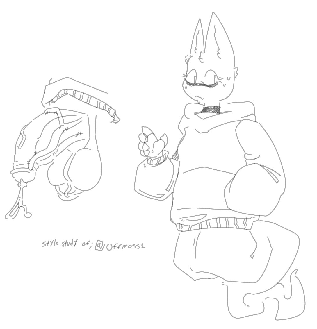 Quick style study of <a href="/offmoss1/">mosu 🐄</a> 

ALL REFRENCE ART IS THEIRS!! 🗣