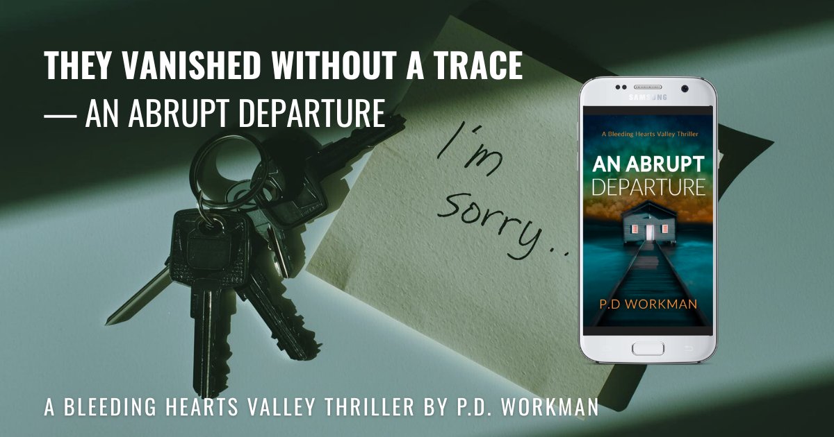 pdworkmanauthor's tweet image. 🎃 Just in time for spooky season: An Abrupt Departure is out now! Join Graham Hall as he investigates the disappearance of a newlywed couple amidst suburban secrets and chilling discoveries.  #HalloweenReads #Thriller pdworkman.com/psychological-…