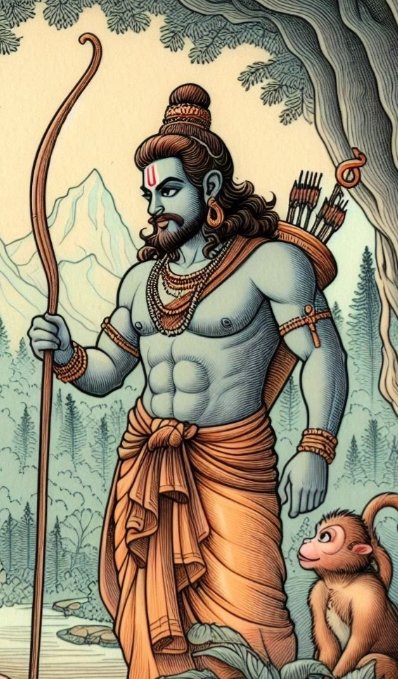 jayasartn's tweet image. #Snippets from the Ramayana (102)
Vali retaliated to Rama's blow with 14 scathing accusations, saving the most crucial one for last.
He began with rebukes for being killed unjustly, but poignantly shifted as his life waned, to questioning why Rama hadn't sought his help in…