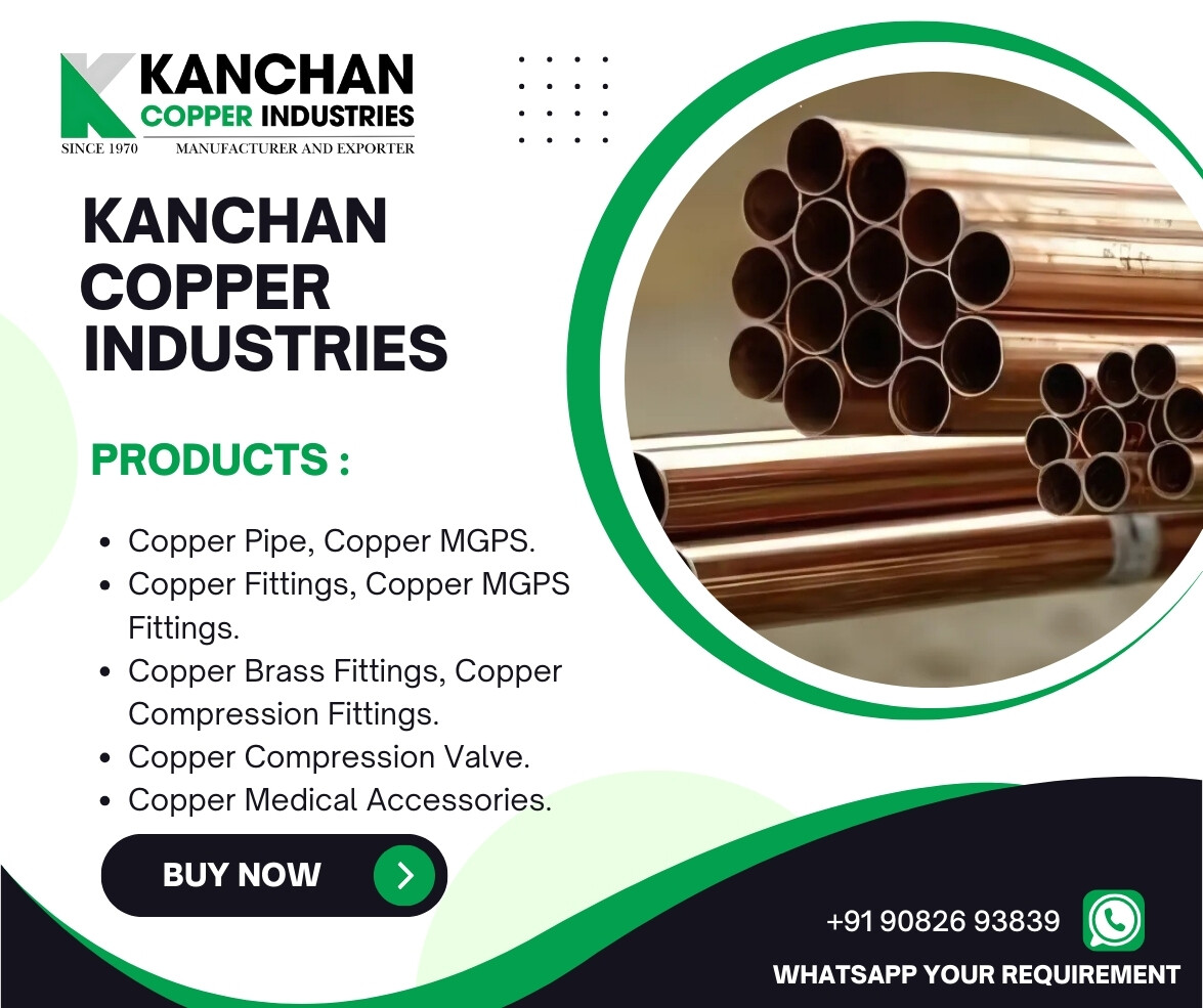 kanchansal56827's tweet image. Kanchan Copper Pipes deliver unmatched reliability with superior thermal conductivity and corrosion resistance. Perfect for plumbing, gas, refrigeration, and HVAC projects, they ensure efficiency and long service life.
kanchansales.com/copper-plumbin…
#CopperPipe #PipelineSolutions