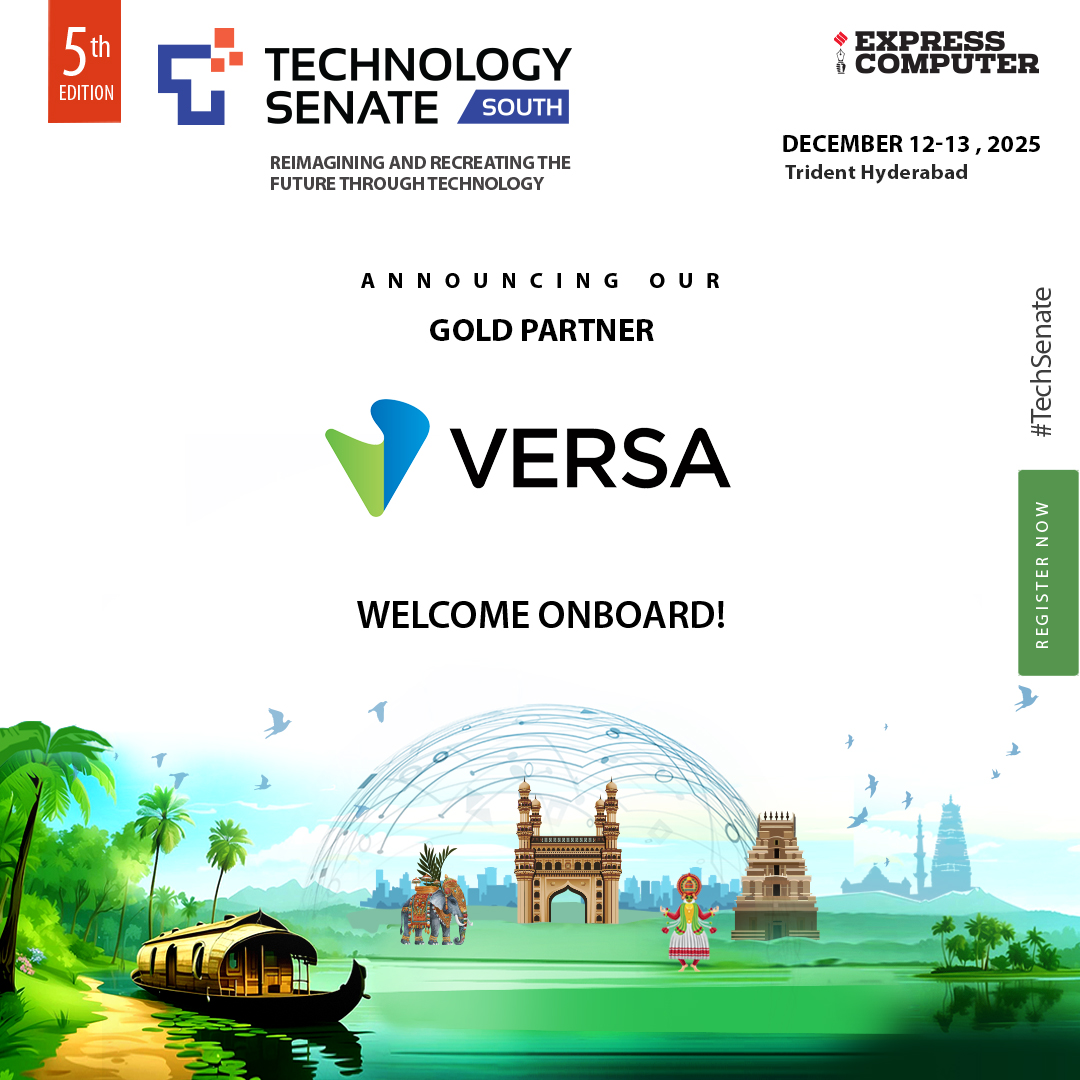 ExpComputer's tweet image. Welcome Onboard!
We are happy to announce our GOLD Partner - @versanetworks
Attend the 5th Edition of #TechSenate South ~ Reimaging And Recreating Future Through Technology
📝 Register Now: t.ly/12tsshX
📅 12th - 13th December 2025
📌 Trident Hotel, Hyderabad…