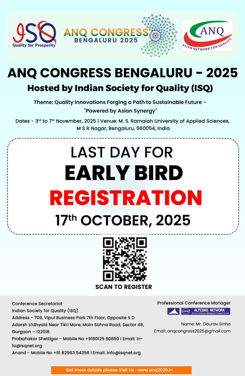 tbopaiah's tweet photo. Hurry!! Last day for early bird registration https://t.co/ralyONdDuK