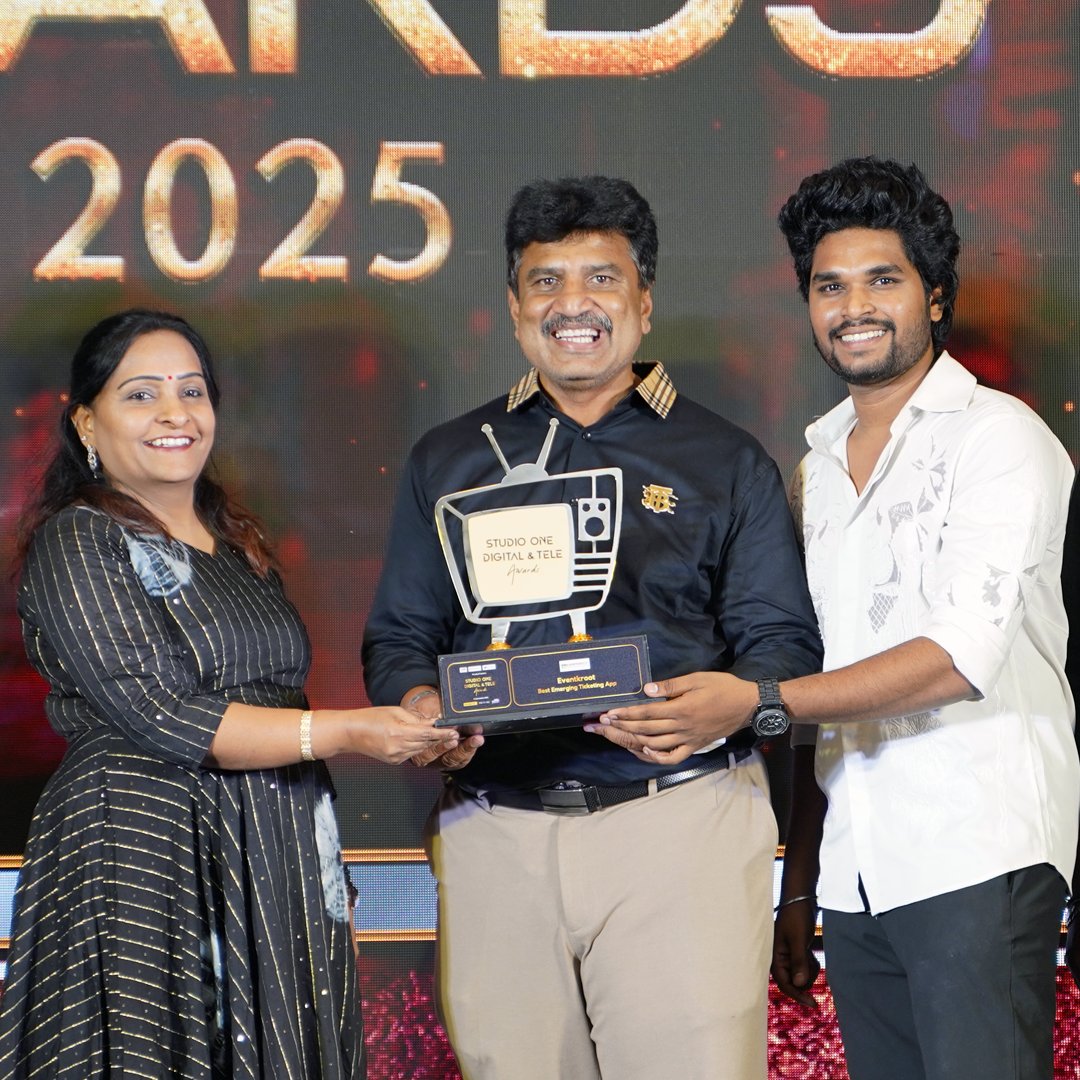LeitenTech's tweet image. Proud to announce 🎉
EventKroot wins Best Emerging Ticketing App at the Studio One Digital &amp;amp; Tele Awards 2025! 🏆
Thanks to our amazing clients &amp;amp; partners for the trust and support 💪
#EventKroot #BestEmergingTicketingApp #StudioOneAwards #EventTech #DigitalEvents #ChennaiEvents