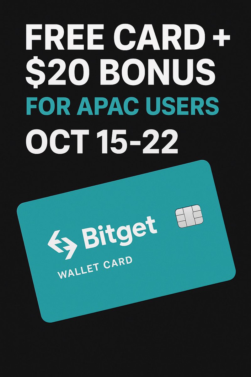 0x..βππ₯πππ π»π£πππ β€οΈ Memecoin (@_m00sty) on Twitter photo APAC Crew, listen up. This is a zero-risk financial cheat code. π
The new <a href="/BitgetWallet/">Bitget Wallet π©΅</a> Card is here.
Get a FREE card & FREE money just for trying it.
Campaign: Oct 15 - 22
The Deal π
1οΈβ£ First 500: Top up $50, get $20 FREE
2οΈβ£ Everyone Else: Top up $50, get $10 FREE
3οΈβ£ APAC Crew, listen up. This is a zero-risk financial cheat code. π
The new <a href="/BitgetWallet/">Bitget Wallet π©΅</a> Card is here.
Get a FREE card & FREE money just for trying it.
Campaign: Oct 15 - 22
The Deal π
1οΈβ£ First 500: Top up $50, get $20 FREE
2οΈβ£ Everyone Else: Top up $50, get $10 FREE
3οΈβ£